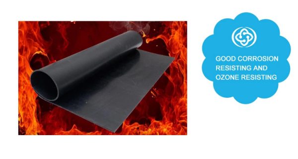 Fireproof Fire Resistant Neoprene Rubber Sheet In Environmental ...