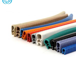 Colorful u shape flexible pvc edge trim for door and window