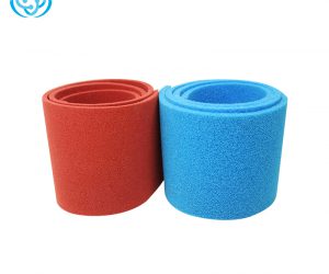 Colored soft fireproof open cell silicone foam sheet