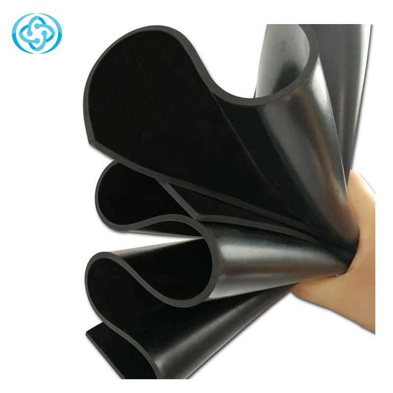 Black 65 Shore A Smooth Finish SBR Styrene Butadiene Rubber Sheet ...